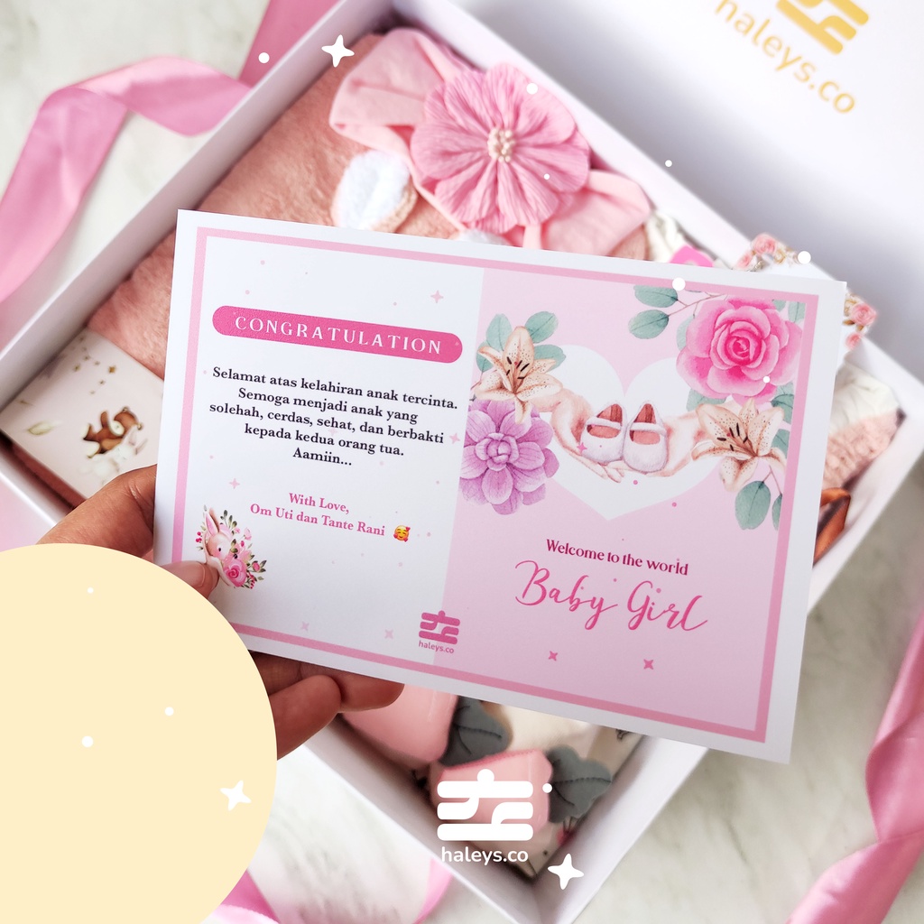 Haleys.co | Baby Hampers Ruby Little Terry  Paket Kado Baby Girl 0-12 month | Kado Lahiran Premium | Baby Gift Box |  Kado Bayi | Hampers Baby Girl | Hampers Bayi Perempuan  VARIAN LIBBY MAROON RUBY + TOWEL LITTLE TERRY ALPACA Pemberian yang terbaik untu