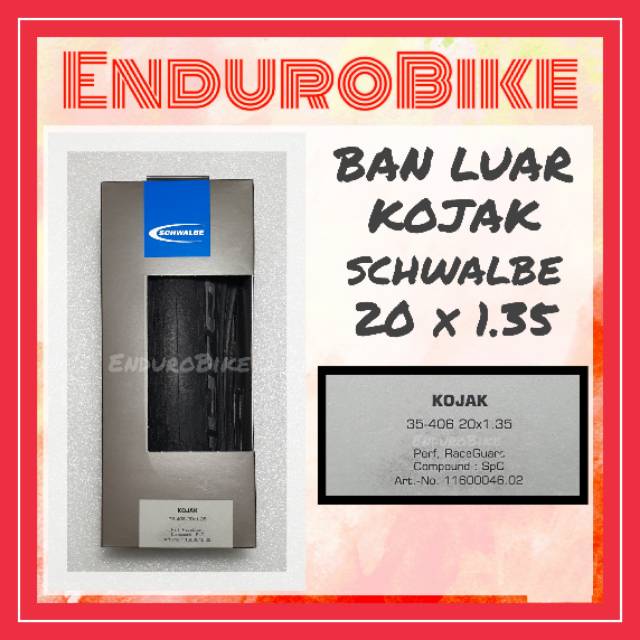 BAN LUAR KOJAK SCHWALBE 20 X 1.35 SEPEDA LIPAT SELI