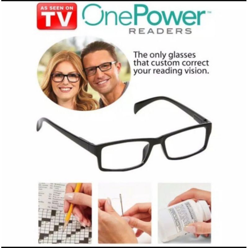 Kacamata Baca Plus Auto Focus ONE POWER READERS/ KACA MATA SERVIS HPONE POWER READERS