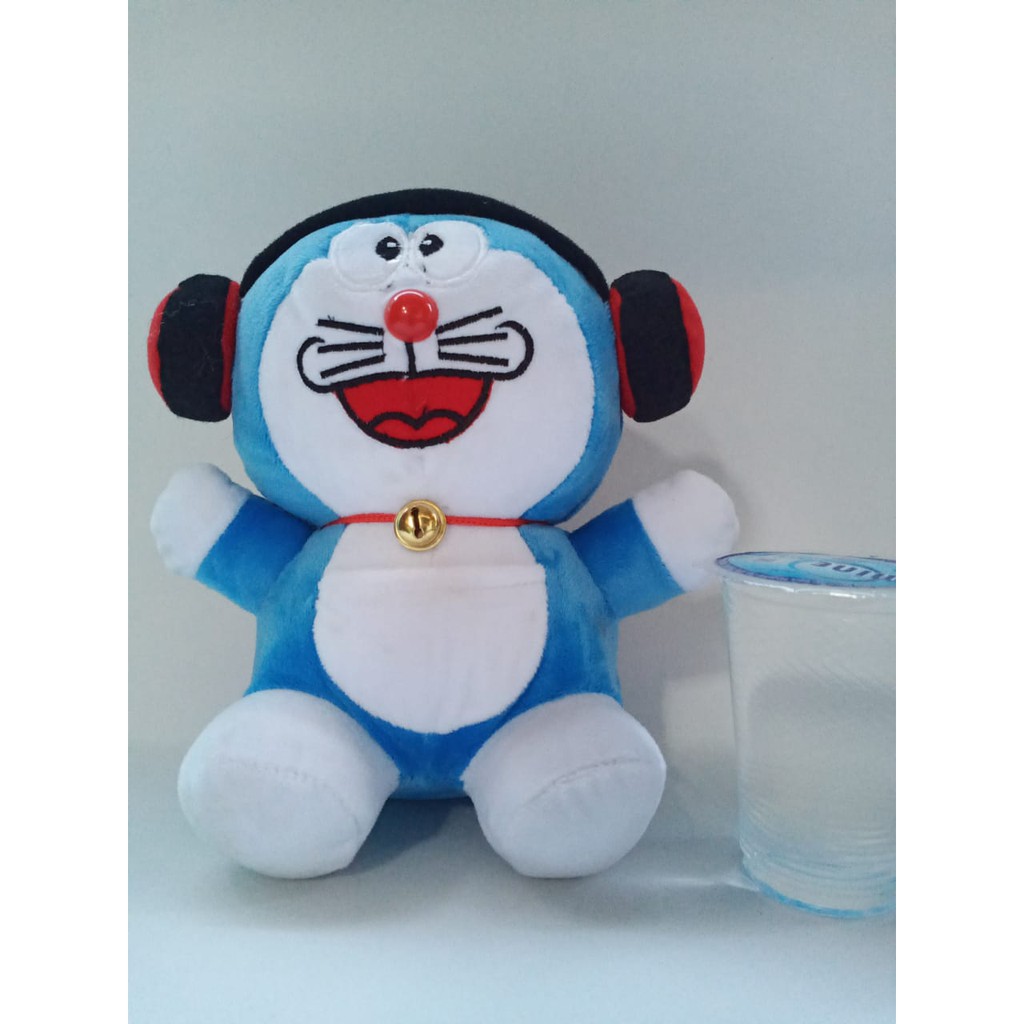 Boneka Doraemon Pake Headsheat / Boneka Doraemon