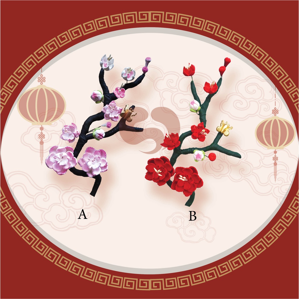 

Hiasan Kue Imlek Edition / Cake Topper Imlek / Gumpaste Imlek Bunga Sakura