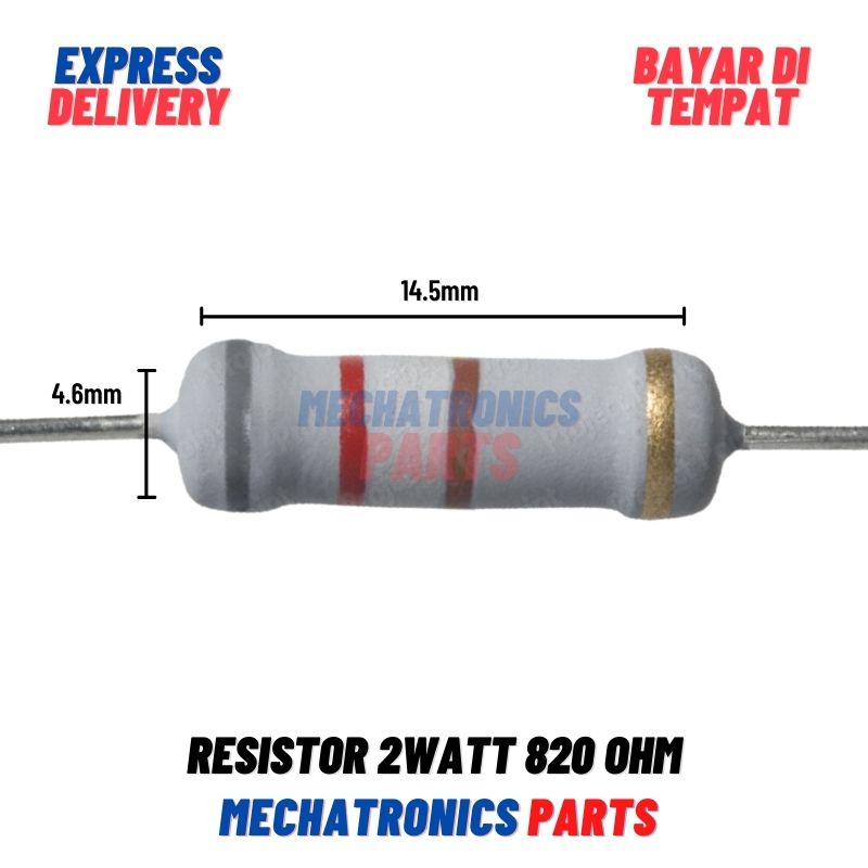 [PAS-9205] RESISTOR 2WATT 820OHM