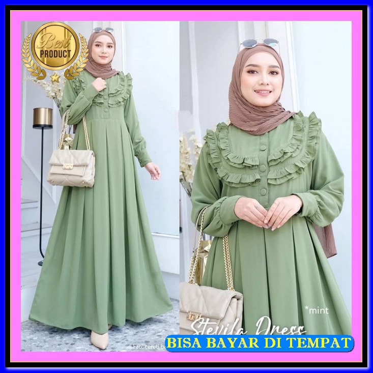 Gsmis Kekinian Terbatu Games Premium Import Elegan Gamis Syar'I Baju Lebaran Wanita Terbaru2022 Fash