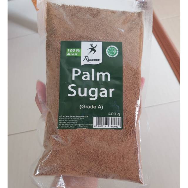 

Ricoman Palm sugar bubuk grade A 400gr bubuk gula aren 100%