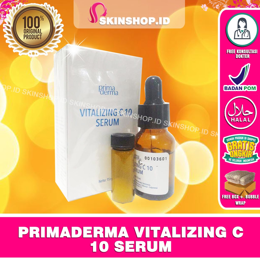 Primaderma Vitalizing C 10 Serum 15ml Original / Serum Vitamin C  BPOM Aman