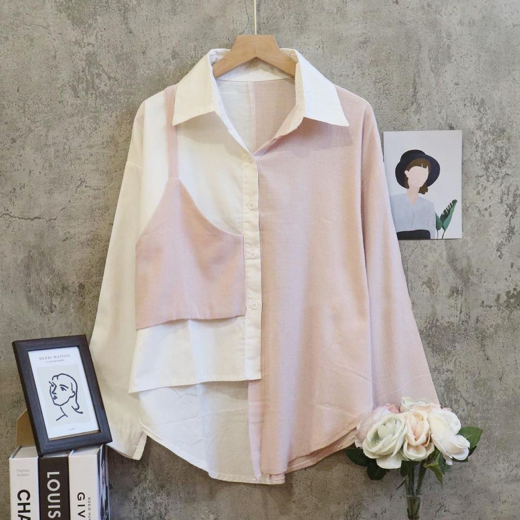 Lucky Blouse | Atasan Top Baju Muslim Korean Style Fashion Wanita Terlaris