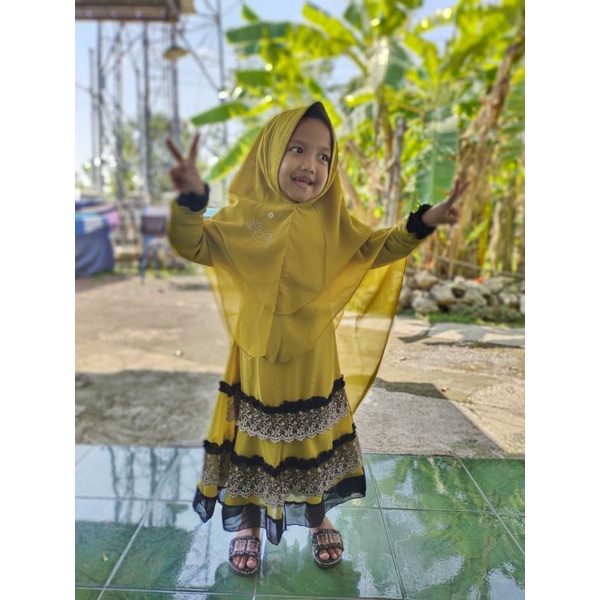 (BISA COUPLE) GAMIS ANAK/GAMIS IBU/GAMIS ANAK TERBARU/GAMIS SET ANAK CERUTY