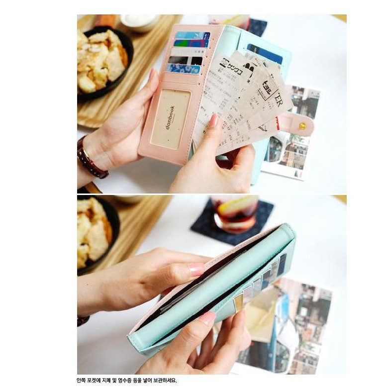 Travelmate Korean Crown Zip Smart Wallet Dompet Uang Korea Trendy Serbaguna Banyak Sekat mika