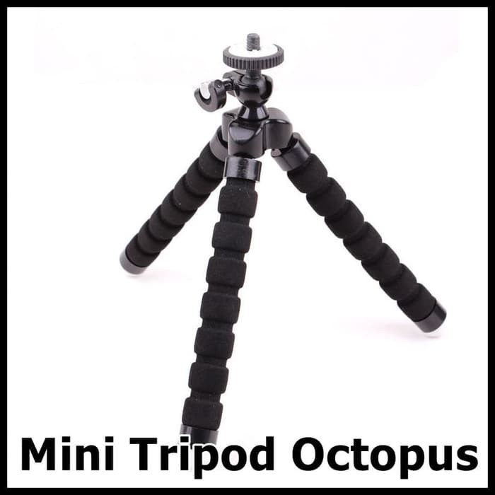 COOLJIER Mini Tripod Octopus for Action Camera XTK75 Black