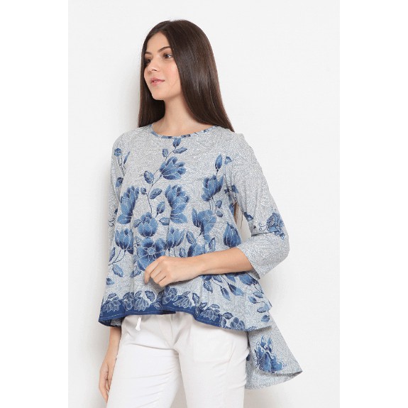 Orchida Encim  T0477 Baju  atasan kerja blouse  batik wanita 