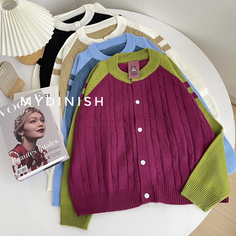 Tesha Cable Cardy - Cardigan Wanita Terbaru