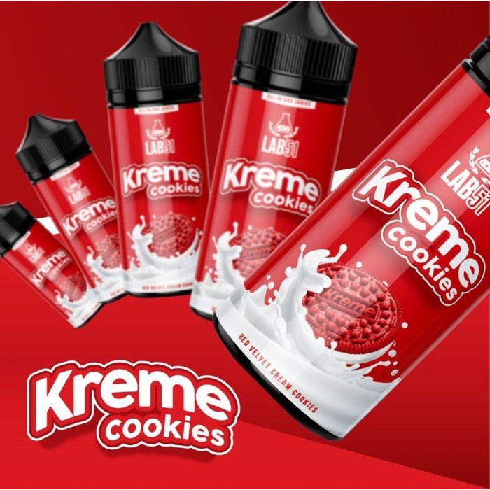 LAB51 Kreme Cookies Red Velvet Cream Cookies 100ML