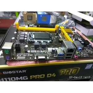 motherboard Biostar H110MG pro D4 socket 1151 garansi 6thn