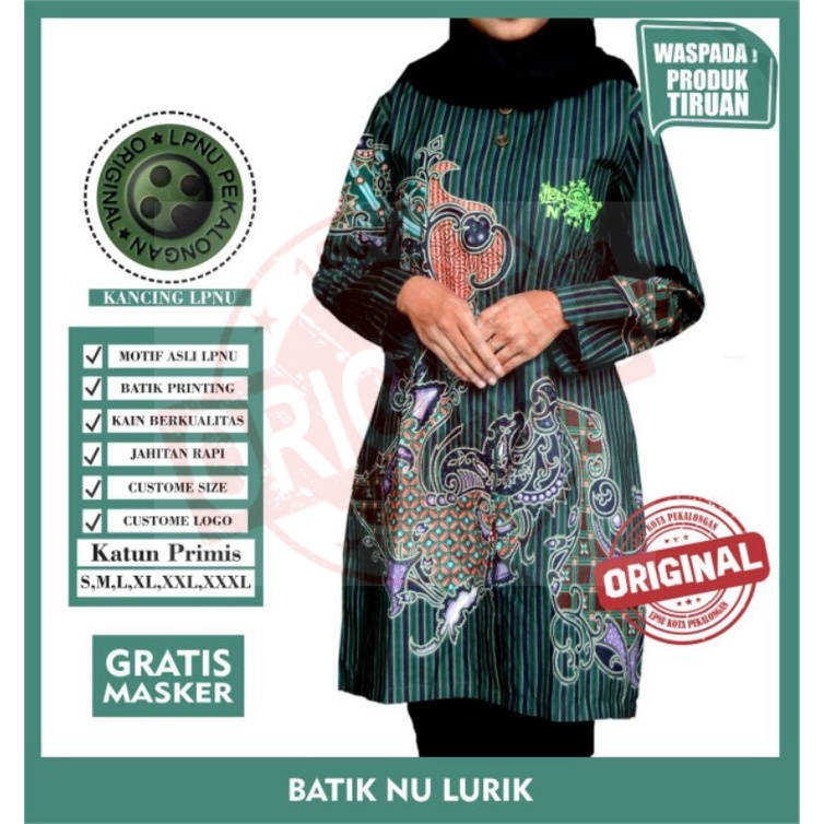 BLUS BATIK LURIK BLUS NU WANITA LURIK BLUS NU ORIGINAL PEKALONGAN