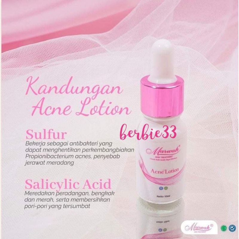 Marwah Serum Acne Lotion / Carviar Gold / Revitalift / Optimal Acne / Moisturizer / Glass Skin