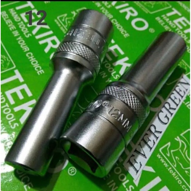 mata sock 12mm tekiro panjang/ mata socket /biji sock 12mm panjang tekiro