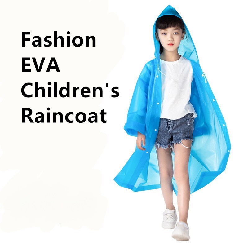 Jas Hujan Anak Warna - Raincoat Anak - Mantel Jas Hujan