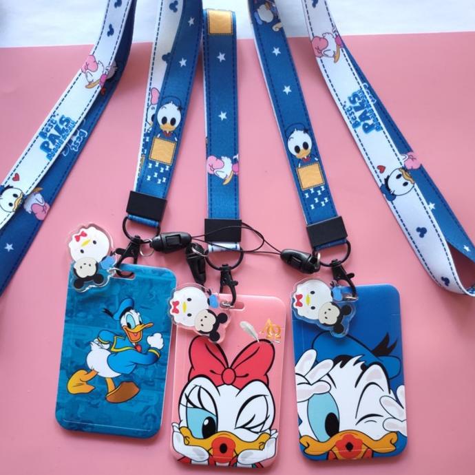 

Office & Stationery | Document Organizer | Tempat Kartu Unik / Card Holder Tali Motif Donald Duck & Deasy Imut | Best Seller