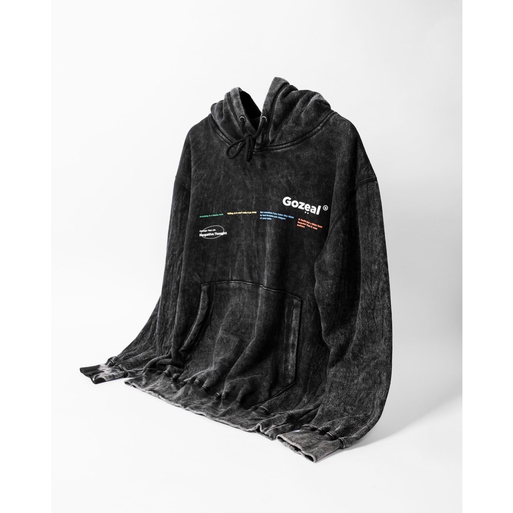 [LIMITED STOCK} JACKET HOODIE PULLOVER OVERSIZED ORIGINAL GOZEAL WASHED PANIC ANTI LUNTUR FLACE