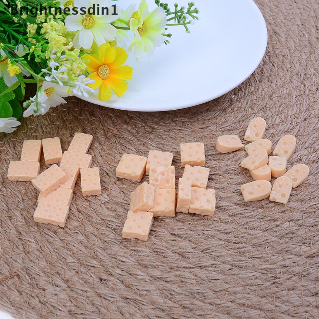 10pcs Simulasi Keju 3d Bahan Resin