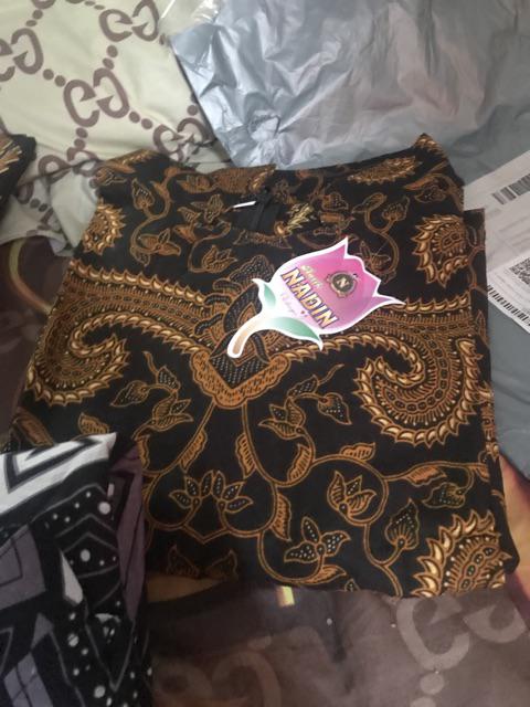 Cp Tunik Serut Sogan Kaktus/batik Kuliah/batik Modern / Batik