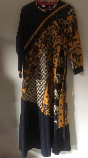 Gamis Batik Kombinasi By Ratoe Modern