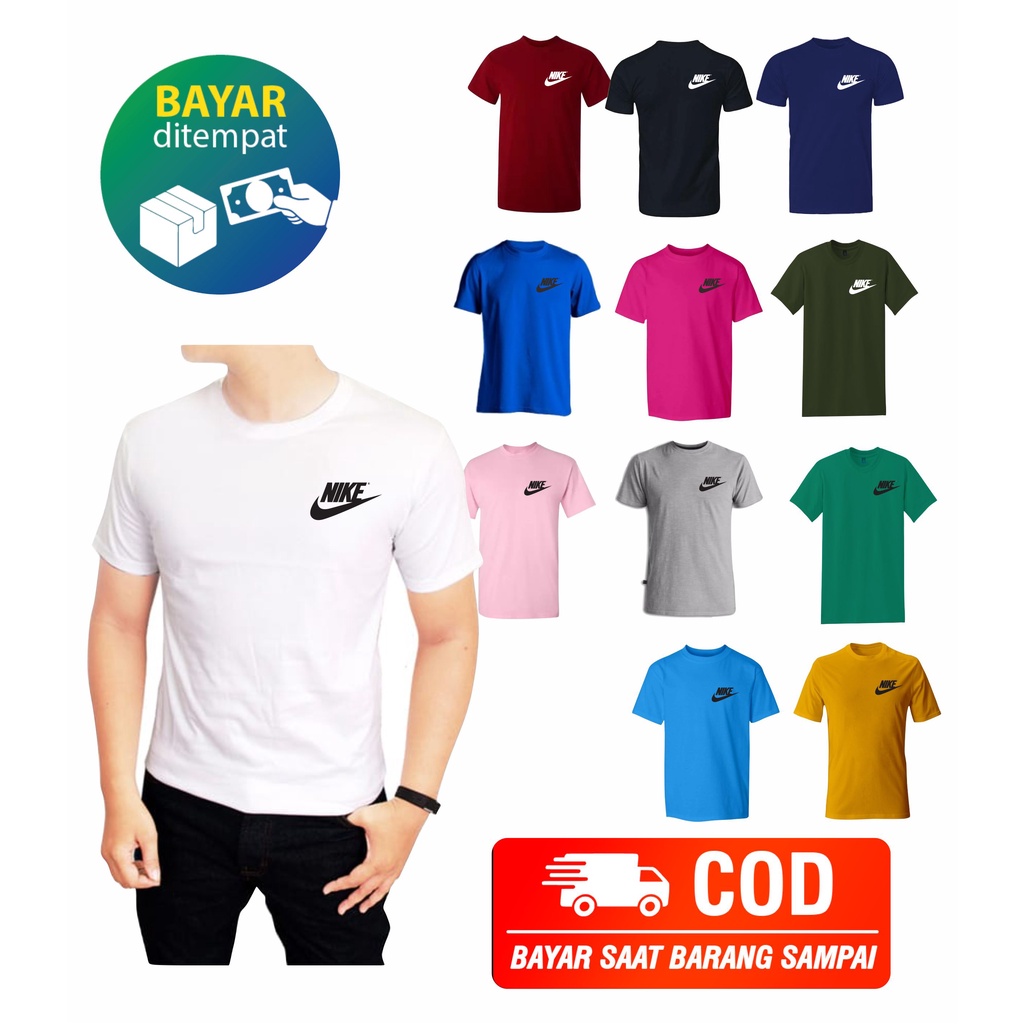 KAOS OBLONG LOGO NIK TSHIRT DEWASA COTTON COMBED