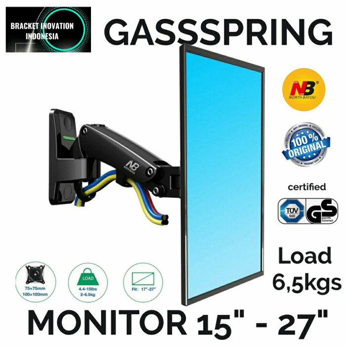 Bracket TV Wall Mount Ergonomic LCD LED Monitor NB F120 17-27 INCH