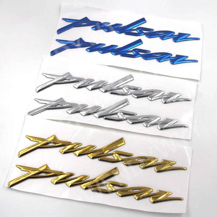 2pcs Stiker Emblem 3D Untuk Dekorasi Motor Bajaj Pulsar NS200 Rs200 Ns150 Ns160