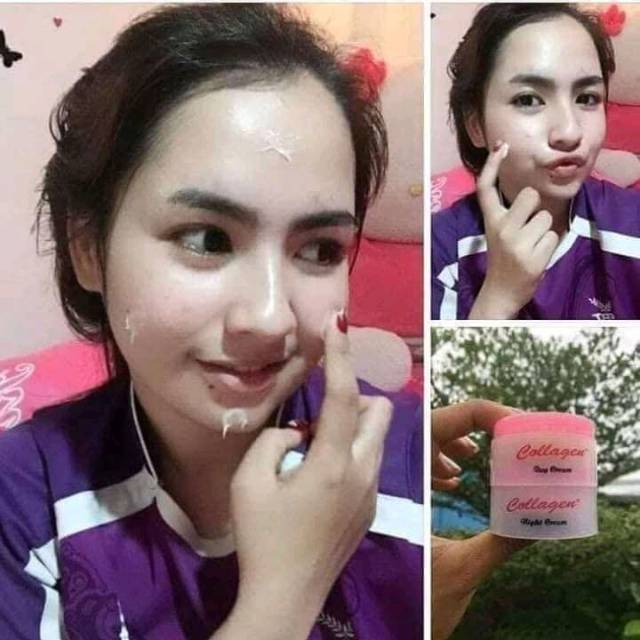 Cream collagen siang dan malam