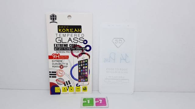 KOREAN Tempered Glass Samsung J4 Plus J4+ J415 J4 Prime FULL SCREEN Guard TG 5D Samsung J6 Plus J6+