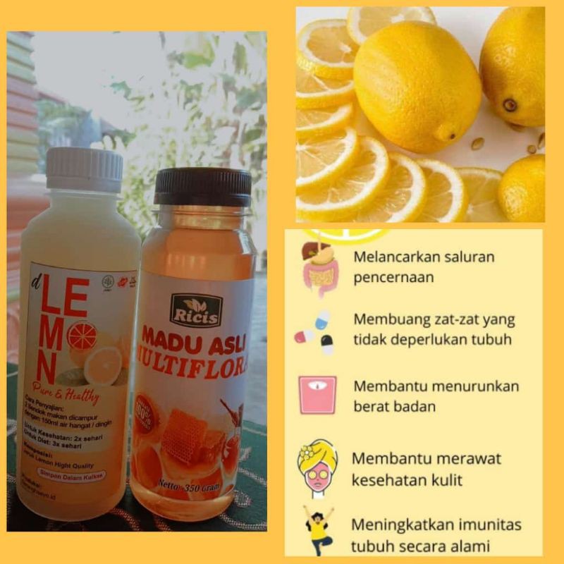 

madu multiflora dan sari lemon asli original satu paket lebih hemat