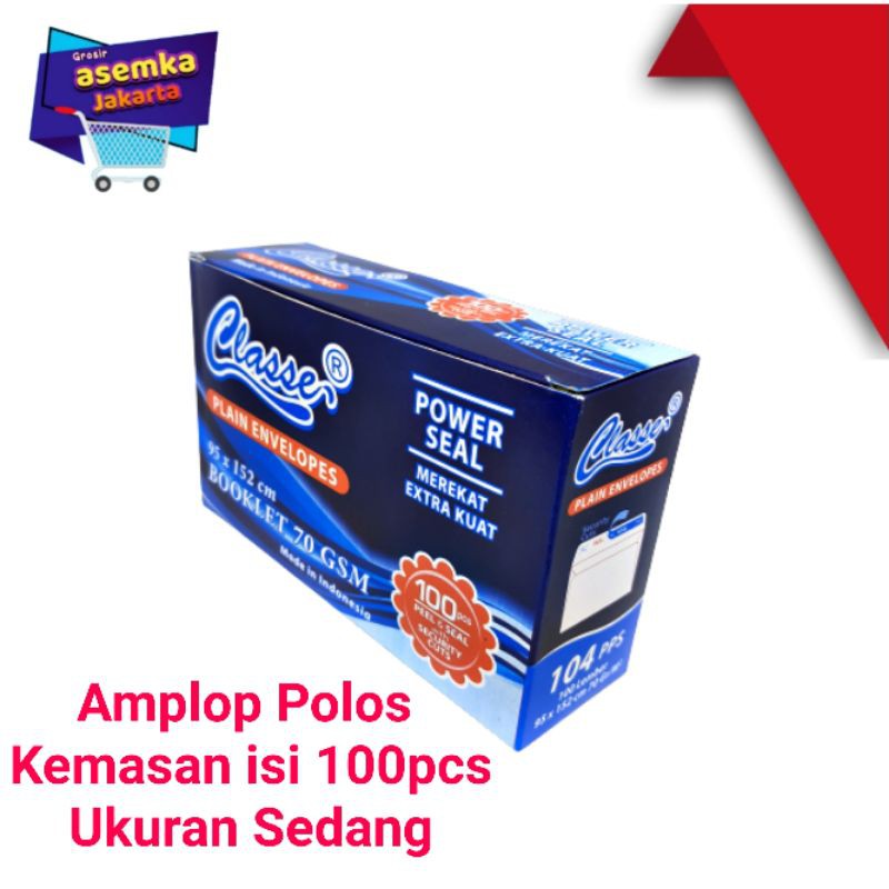 Amplop Polos | Amplop Kondangan | isi 100pcs Amplop Classe Booklet  70gsm Grosir