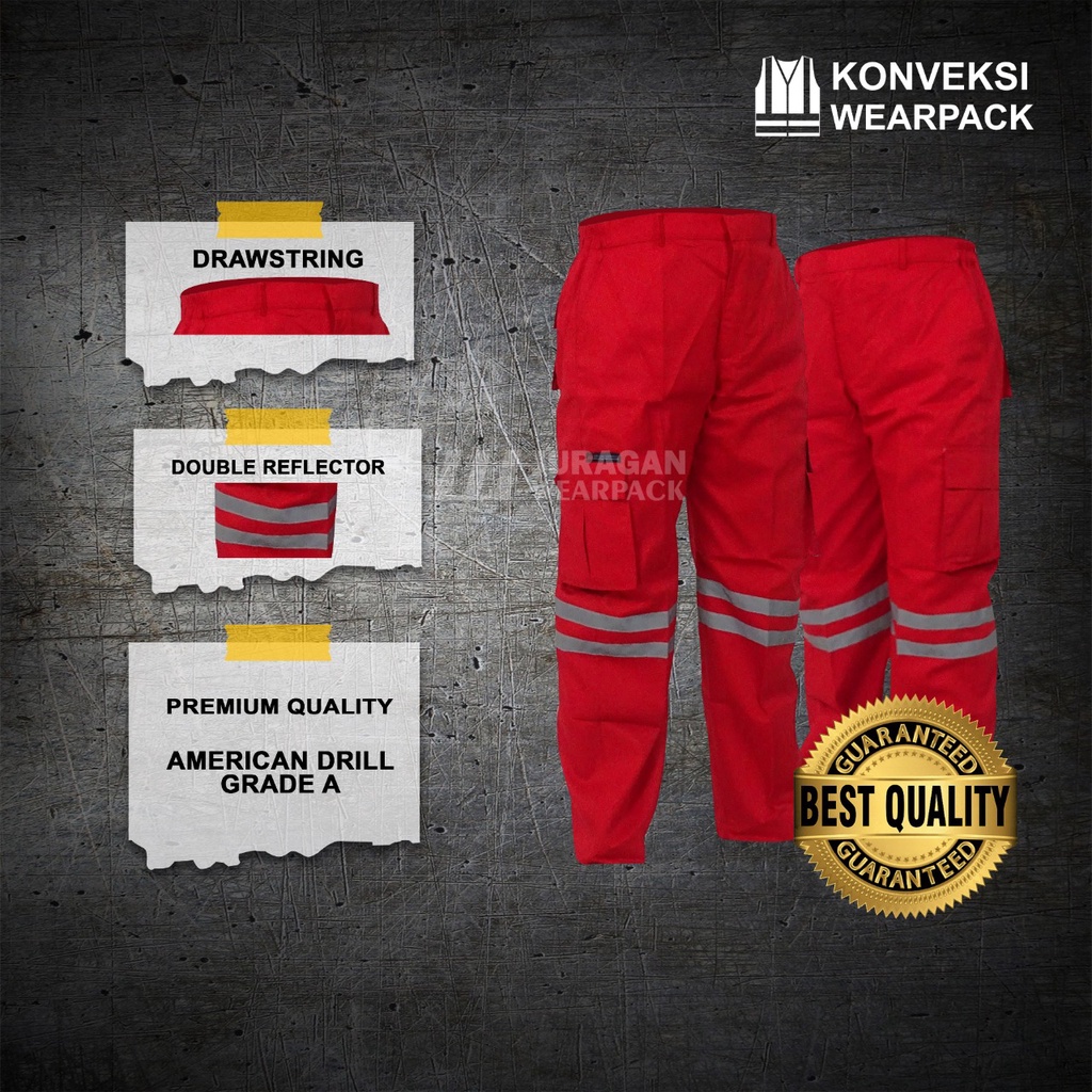 Celana Wearpack Safety Warna Merah