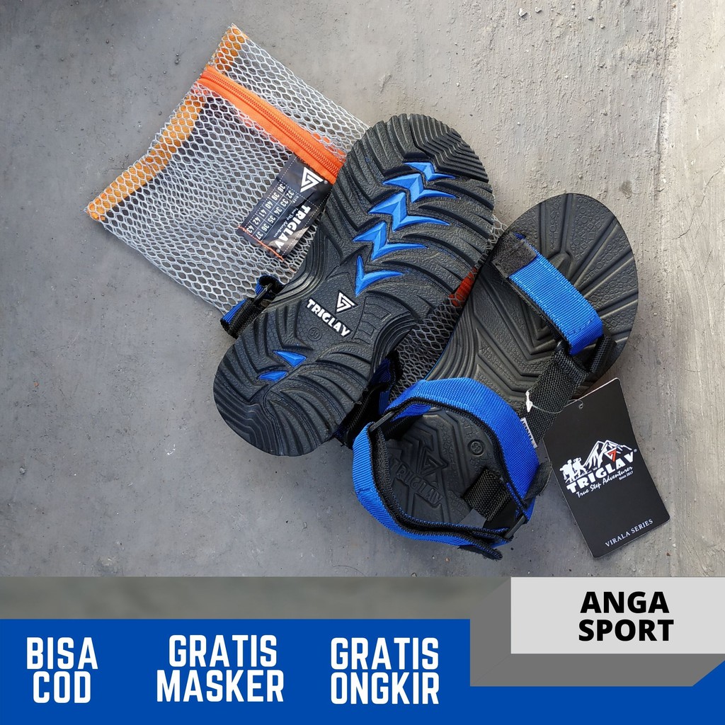 SANDAL PRIA TRIGLAV OUTDOOR ORIGINAL SANDAL GUNUNG JEPIT COWOK SANDAL HIKING