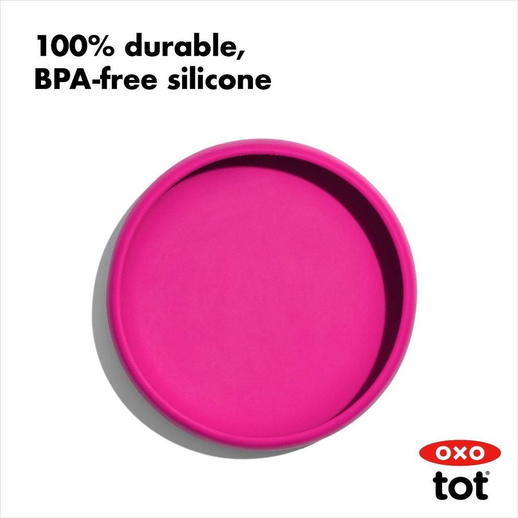 Oxo Tot Silicone Plate - Weighted Base Piring Silikon Anak Bayi Mangkuk Mangkok Tempat Makan Baby Mpasi BLW Training BPA Free Oxotot