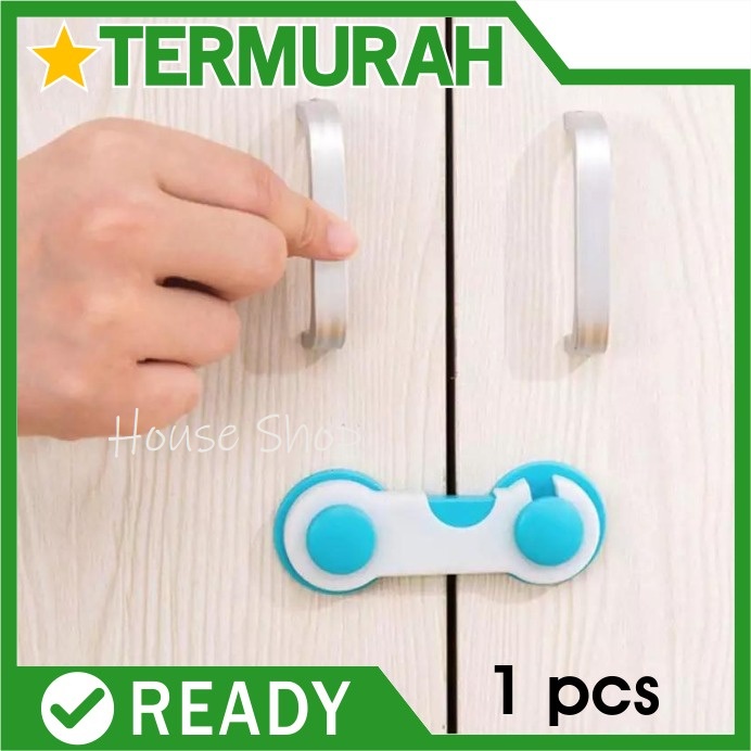 HS-0144 Pengaman Laci Lemari Pintu Kulkas Pengunci Furniture - Pelindung Bayi Baby Safety Lock