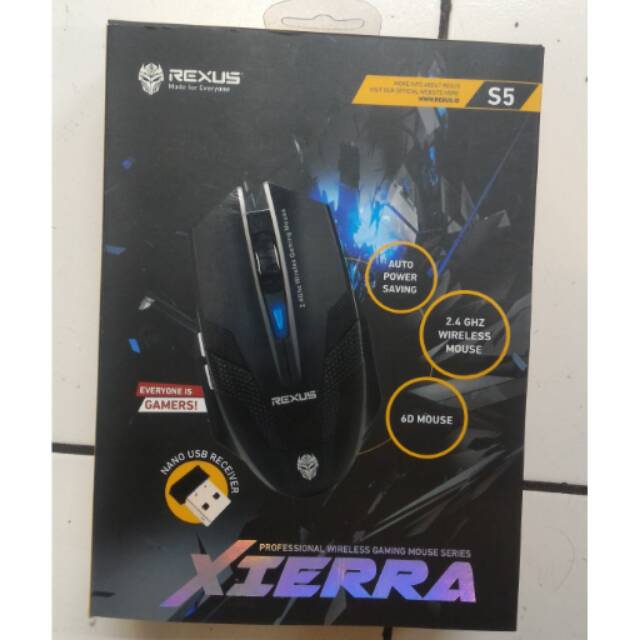 Mouse wireless rexus s5 xierra