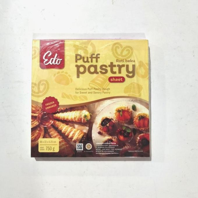 

EDO puff pastry sheet 750gr TERLARIS TERPERCAYA ORIGINAL