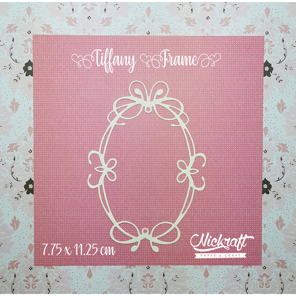 

TIFFANY FRAME - BAHAN SCRAPBOOK LABEL KERTAS OVAL