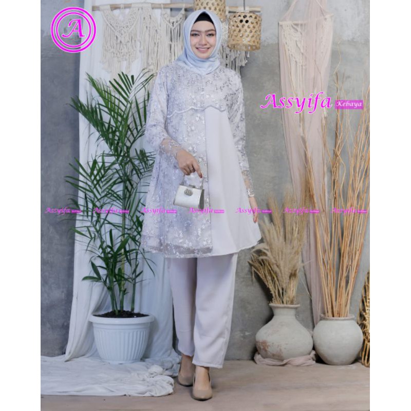 Setelan Baju Wanita Terbaru / Kebaya Tulle Stelan Celana / Kebaya Modren