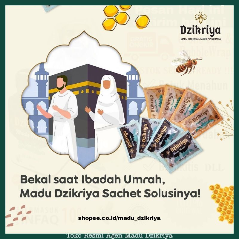 Dzikriya Madu Hutan Super Sachetan 100% Asli madu hutan Bisa Cod Dzikria Azzikriya Azzikra