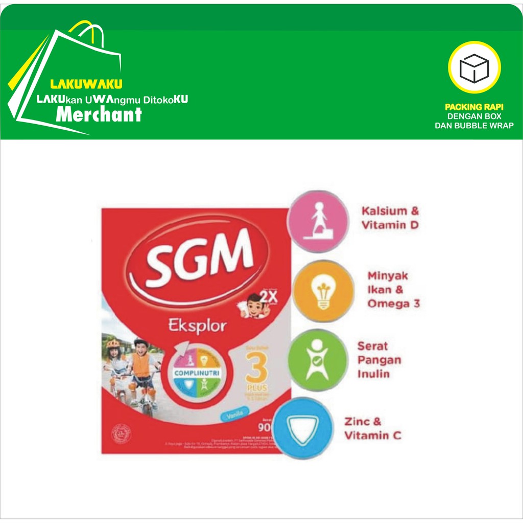 

SGM 3+ Vanila 900 Gram