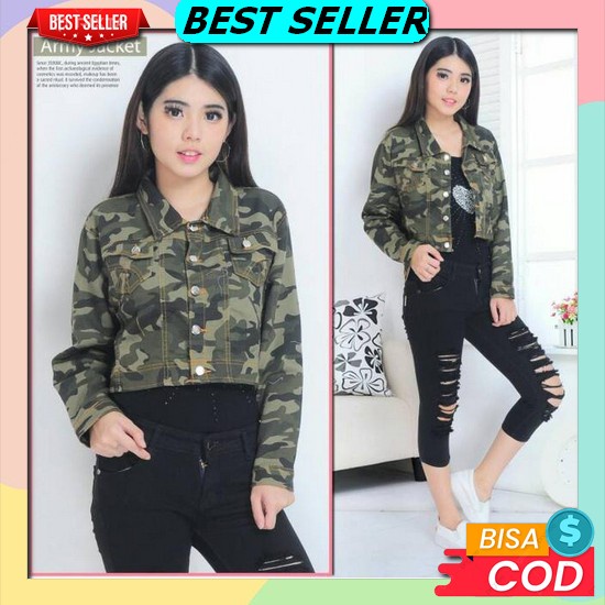 Fish Denim Jaket Jeans Kekinian Jacket Hoodie Outer Levis Hodie Cewek Outwear Wanita Outerwear Jins 