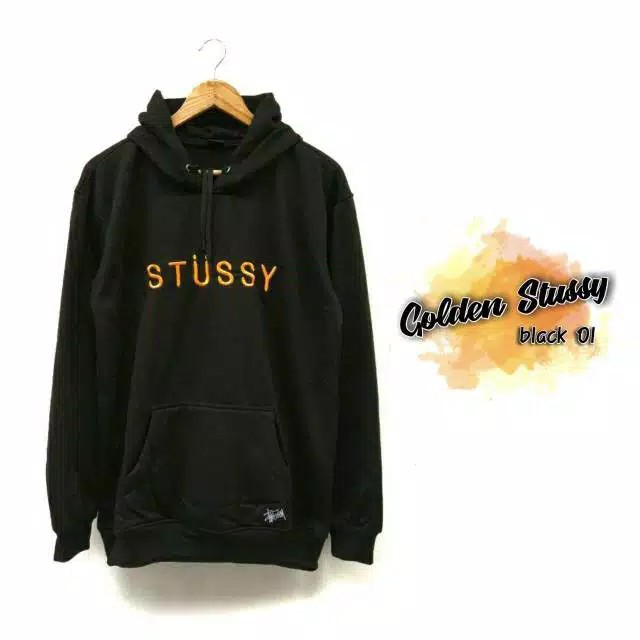 (BIG SALE) Bisa (COD) Hoodie Sweater STUSSY BORDIR Polos Fleece Tebal