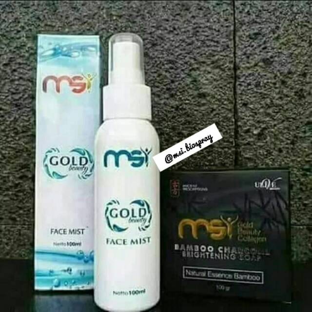 Paket hemat msi Facemist bamboo soap/sabun bamboo original member resmi msi