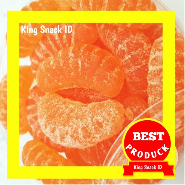 

500 GR JELLY JERUK RASA MANDARIN / ORANGE JELLY IMPORT / JELLY JERUK KILOAN GROSIR