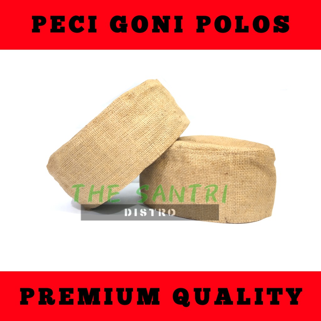 Peci Goni Polos/Peci Goni Murah/Peci Goni Original/Peci Karung Goni Klasik/Peci Goni Premium