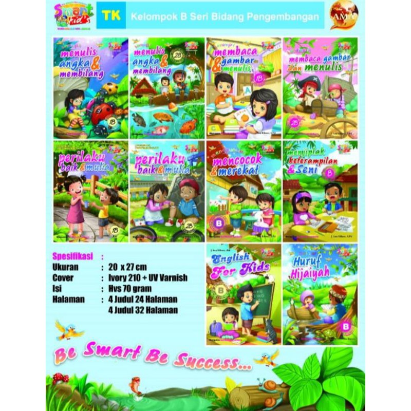 buku paud paket tema aspek kelas B (5-6thn) 1 tahun