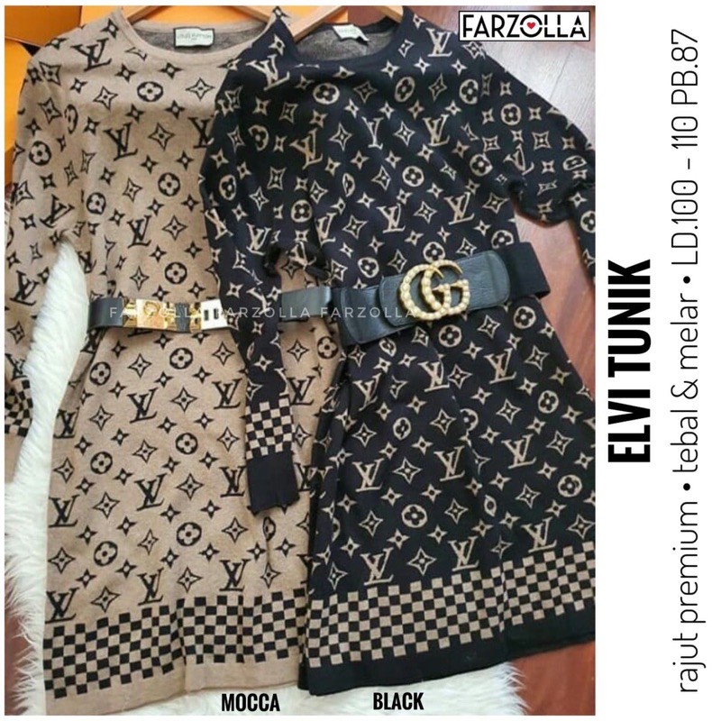 Rajut Tunik Cewek LV Tunik Original by Farzolla